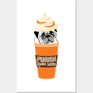 PUGKIN Spice Latte Posters and Art